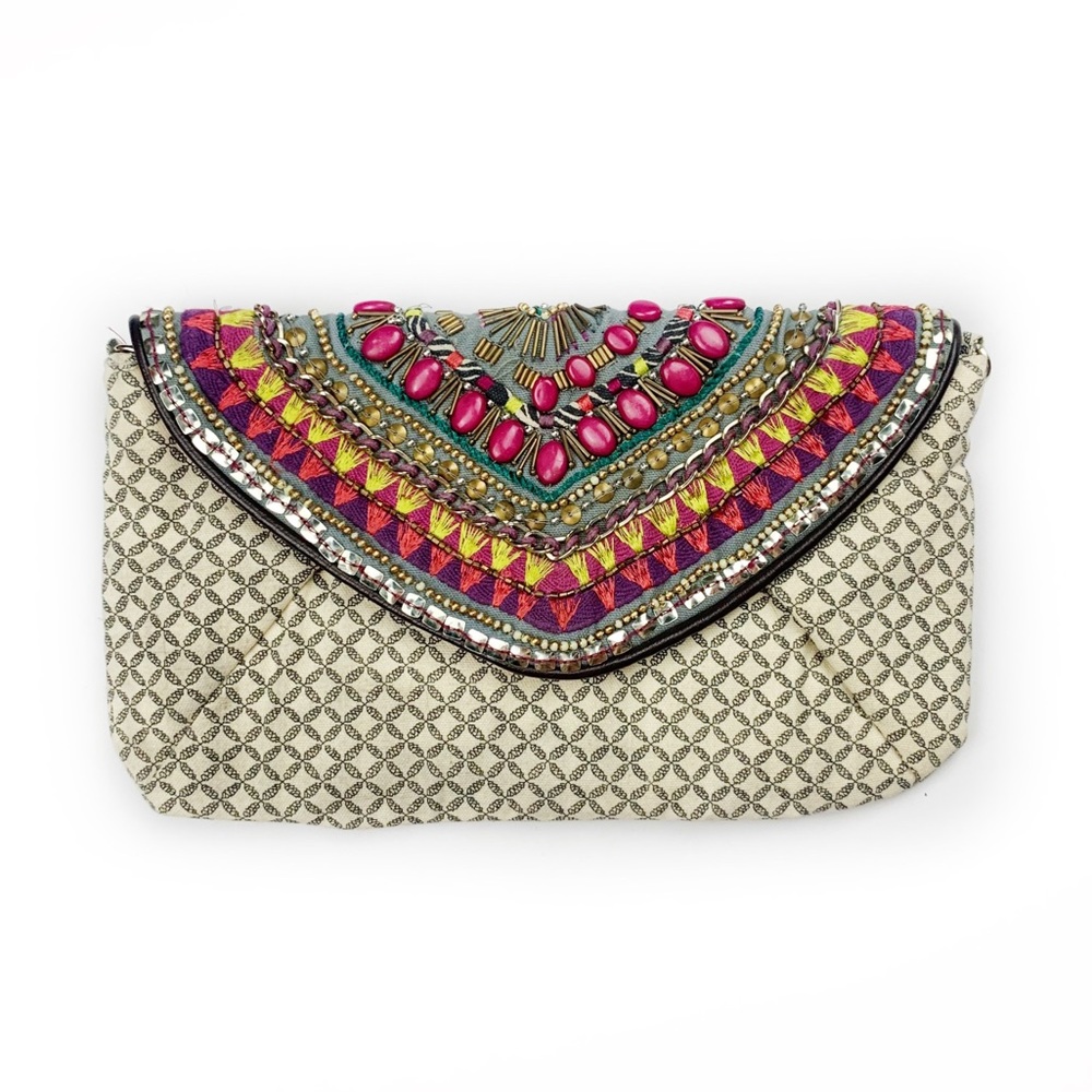 Urban Outfitters Beaded Crossbody / Clutch - Picture 2 of 14
